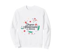 Joyeux Anniversaire Maman Message Amour Fete des Meres Sweatshirt