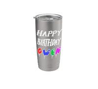 Joyeux anniversaire Owen Gobelet isotherme en acier inoxydable double paroi