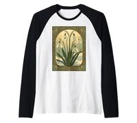 Joyeux Anniversaire Snowdrop Flowers Art Nouveau Manche Raglan
