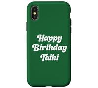 Joyeux Anniversaire Taiki Coque pour iPhone X/XS