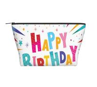 Joyeux Anniversaire, Trousse de Toilette Trousse de Maquillage Sac à cosmétiques Trousse de Toilette de Voyage Portable