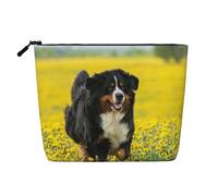 Joyeux Bouvier Bernois,Trousse de Toilette de Voyage Portable, Imitation Lin, en Lin.