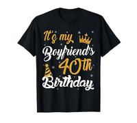 Joyeux, C'est Le 40e Anniversaire de Mon Petit ami 1985 40 Ans T-Shirt