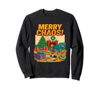 Joyeux Chaos, Motif de Vacances Amusant, réunion de Famille Festive Sweatshirt