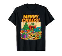 Joyeux Chaos, Motif de Vacances Amusant, réunion de Famille Festive T-Shirt