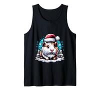 Joyeux cochon d'Inde avec bonnet de Noël Débardeur