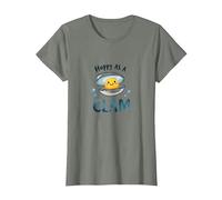 Joyeux comme Une palourde, Joli Jeu de Mots sur l'océan T-Shirt