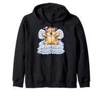 Joyeux Corgi Christmas ! Chien Ange des Neiges Adorable Garçons Filles Sweat à Capuche