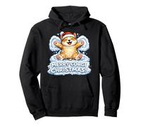 Joyeux Corgi Christmas ! Chien Ange des Neiges Adorable Garçons Filles Sweat à Capuche