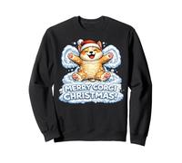 Joyeux Corgi Christmas ! Chien Ange des Neiges Adorable Garçons Filles Sweatshirt