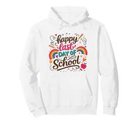 Joyeux dernier Jour d'école, Joli Arc-en-Ciel pour Filles de Fin d'école Sweat à Capuche