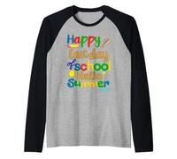 Joyeux dernier Jour, Professeur d'école, élève, Bonjour Summer Leopard Manche Raglan