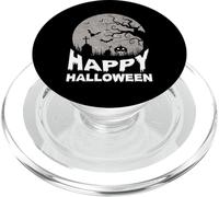 Joyeux Halloween, cimetière hanté, Chauves-Souris, citrouilles effrayantes PopSockets PopGrip pour MagSafe