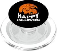 Joyeux Halloween, cimetière hanté, Chauves-Souris, citrouilles effrayantes PopSockets PopGrip pour MagSafe