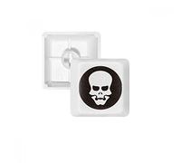 Joyeux Halloween Clavier mécanique avec tête de Mort Creuse pour Clavier mécanique Blanc OEM sans marquage R1 Multicolore