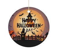 Joyeux Halloween, des Bonbons Ou Un Sort Ornements Noël Ornement Porcelaine Pendentif pour Intérieur Magasins Famille