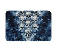 Joyeux Halloween ! Fantômes Gothiques Et Squelettes Tapis pour Entrée Durable Tapis Intérieur Entree Entretien Simple Tapis pour Entrée pour Couloirs Bienvenue La Chambre À Coucher 40x60Cm