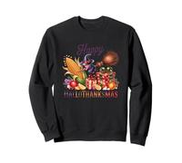 Joyeux Halloween, Noël, Sorcière, Corne d'abondance, Cadeaux Sweatshirt