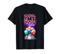 Joyeux Holi et oui, c'est mon anniversaire, drôle de festival des couleurs T-Shirt