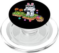 Joyeux Lapin de Pâques Jeu vidéo Chasse aux œufs Lapin Gamer PopSockets PopGrip pour MagSafe