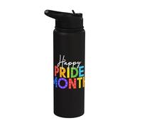 Joyeux mois de la Fierté Un constructeur de briques célèbre sa fierté Stainless Steel Insulated Water Bottle