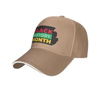 Joyeux Mois de l'histoire des Noirs Casquette de Baseball Casquette de Sport Chapeaux de Papa