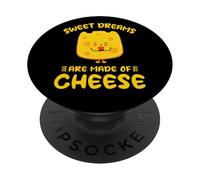 Joyeux Morceau De Fromage Sweet Dreams are Made of Cheese PopSockets PopGrip Adhésif