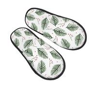 Joyeux Noël 2025 - Joli Modèle De Père Noël Pantoufle Automne Pantoufles Moelleuses Légères Chausson Pour Femme Intérieur Extérieur L