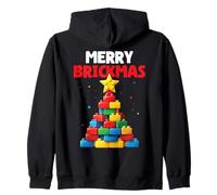 Joyeux Noël à Brickmas Block Building Builder Brick Master Sweat à Capuche