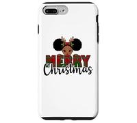 Joyeux Noël Black Girl Magic Melanin Brown Skin Girls Coque pour iPhone 7 Plus/8 Plus