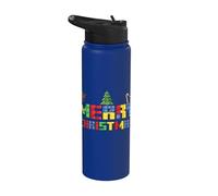 Joyeux Noël Block Building Builder Brick Master Builder Stainless Steel Insulated Water Bottle