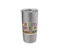 Joyeux Noël Block Building Master Builder Brick Builder Gobelet isotherme en acier inoxydable double paroi