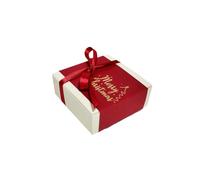 Joyeux Noël Boîte à Bonbons Biscuits pour Mariages,Anniversaires | Emballage de chocolat de biscuit fait main de cadeau de fête d'anniversaire(Red,20pcs)