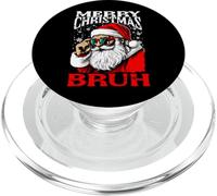 Joyeux Noël Bruh Drôle de Père Noël Alpha Gen Z Mème Rizzler PopSockets PopGrip pour MagSafe