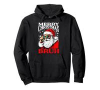 Joyeux Noël Bruh Drôle de Père Noël Alpha Gen Z Mème Rizzler Sweat à Capuche