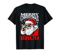 Joyeux Noël Bruh Drôle de Père Noël Alpha Gen Z Mème Rizzler T-Shirt