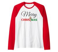 Joyeux Noël Christ Jésus Anniversaire Fête Chrétienne Fêtes Fils Manche Raglan