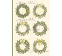 Joyeux Noël Christmas Notebook 100 blank pages for recording Christmas memories or Holiday gift ideas