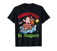 Joyeux Noël en août, Le Père Noël chevauche Un ornithorynque et Surfe T-Shirt