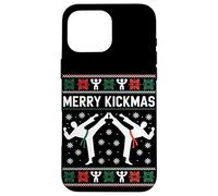 Joyeux Noël en tant qu'artiste martial de taekwondo Kickmas Coque pour iPhone 16 Pro Max