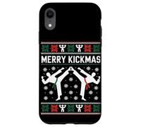 Joyeux Noël en tant qu'artiste martial de taekwondo Kickmas Coque pour iPhone XR