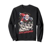 Joyeux Noël en traîneau dans la Fosse en métal Sweatshirt