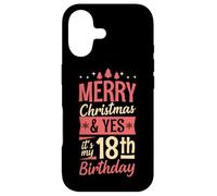 Joyeux Noël et Oui, C'est Mon Cadeau de fête de 18e Anniversaire Coque pour iPhone 17