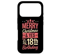 Joyeux Noël et Oui, C'est Mon Cadeau de fête de 18e Anniversaire Coque pour iPhone 17 Pro