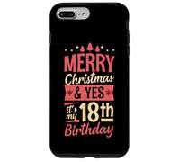 Joyeux Noël et Oui, C'est Mon Cadeau de fête de 18e Anniversaire Coque pour iPhone 7 Plus/8 Plus