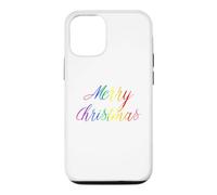 Joyeux Noël Gay Rainbow Art Queer Holiday Love LGBTQ Coque pour iPhone 12/12 Pro