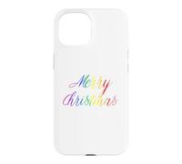 Joyeux Noël Gay Rainbow Art Queer Holiday Love LGBTQ Coque pour iPhone 15