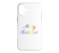 Joyeux Noël Gay Rainbow Art Queer Holiday Love LGBTQ Coque pour iPhone 16 Plus