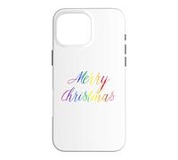 Joyeux Noël Gay Rainbow Art Queer Holiday Love LGBTQ Coque pour iPhone 16 Pro Max