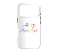 Joyeux Noël Gay Rainbow Art Queer Holiday Love LGBTQ Coque pour iPhone 17 Pro